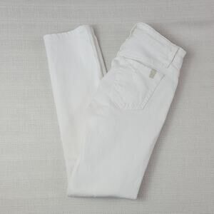 Joe's Jeans Janel white denim straight leg pants 25